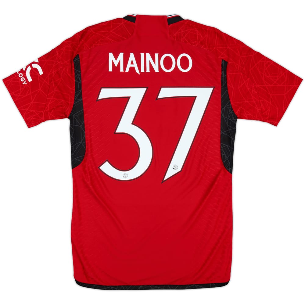 2023-24 Manchester United Authentic Home Shirt Mainoo #37 - 7/10 - (S)