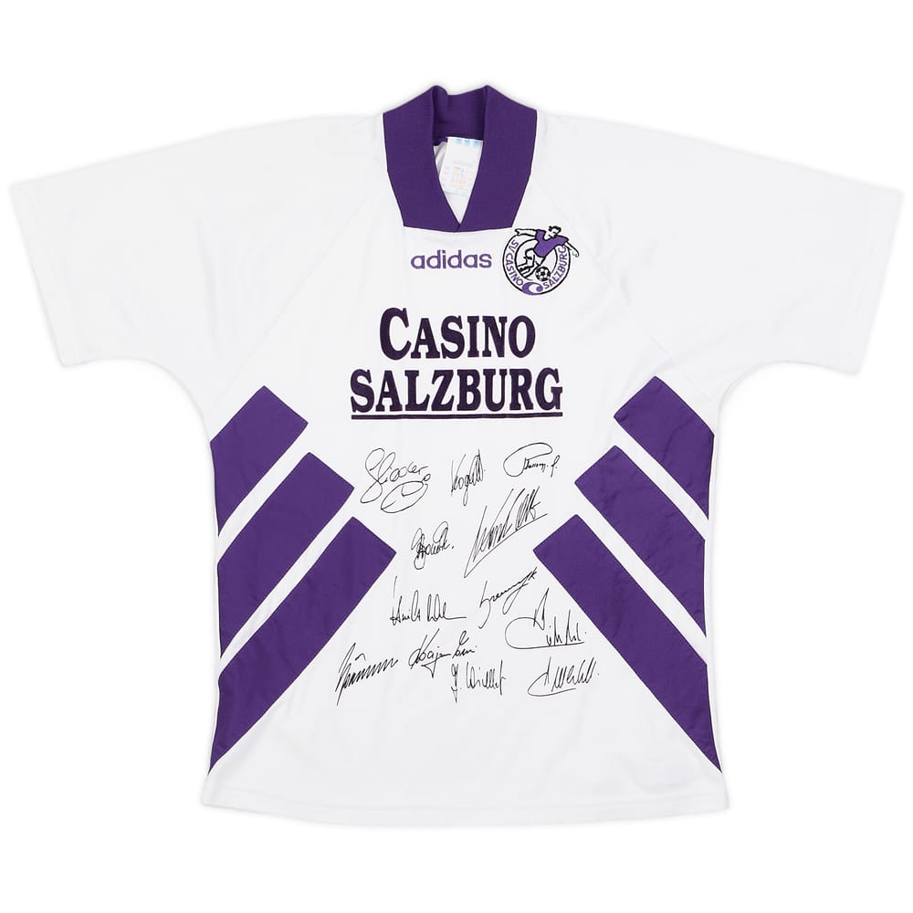 1993-94 Casino Salzburg &#039;Signed&#039; Home Shirt - 9/10 - (XS)