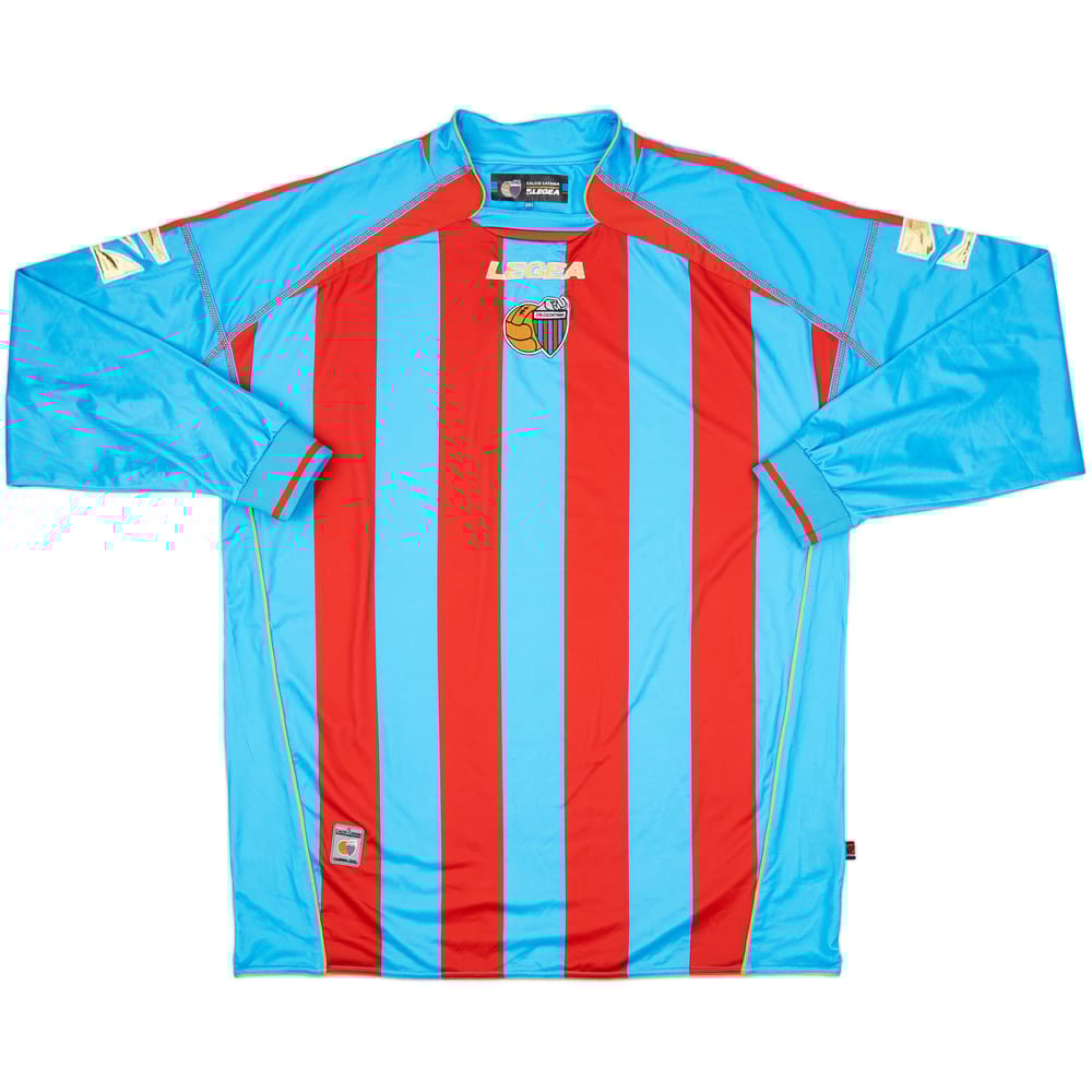 2007-08 Catania Home L/S Shirt - 9/10 - (XXL)