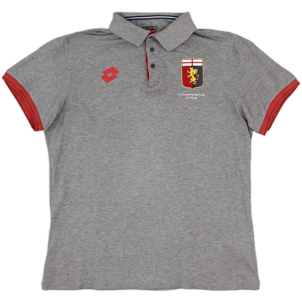 2016-17 Genoa Lotto Polo Shirt - 9/10 - (XL)