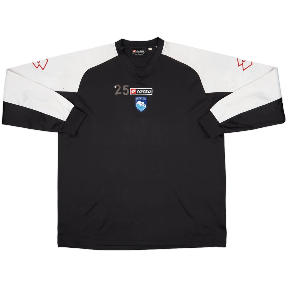 2005-06 Pescara Lotto Player Issue Training L/S Shirt #25 - 5/10 - (XL)