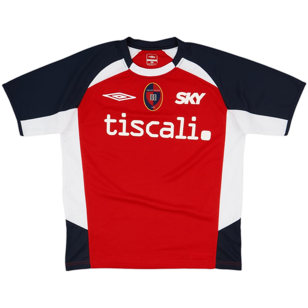 2007-08 Cagliari Umbro Training Shirt - 8/10 - (M)