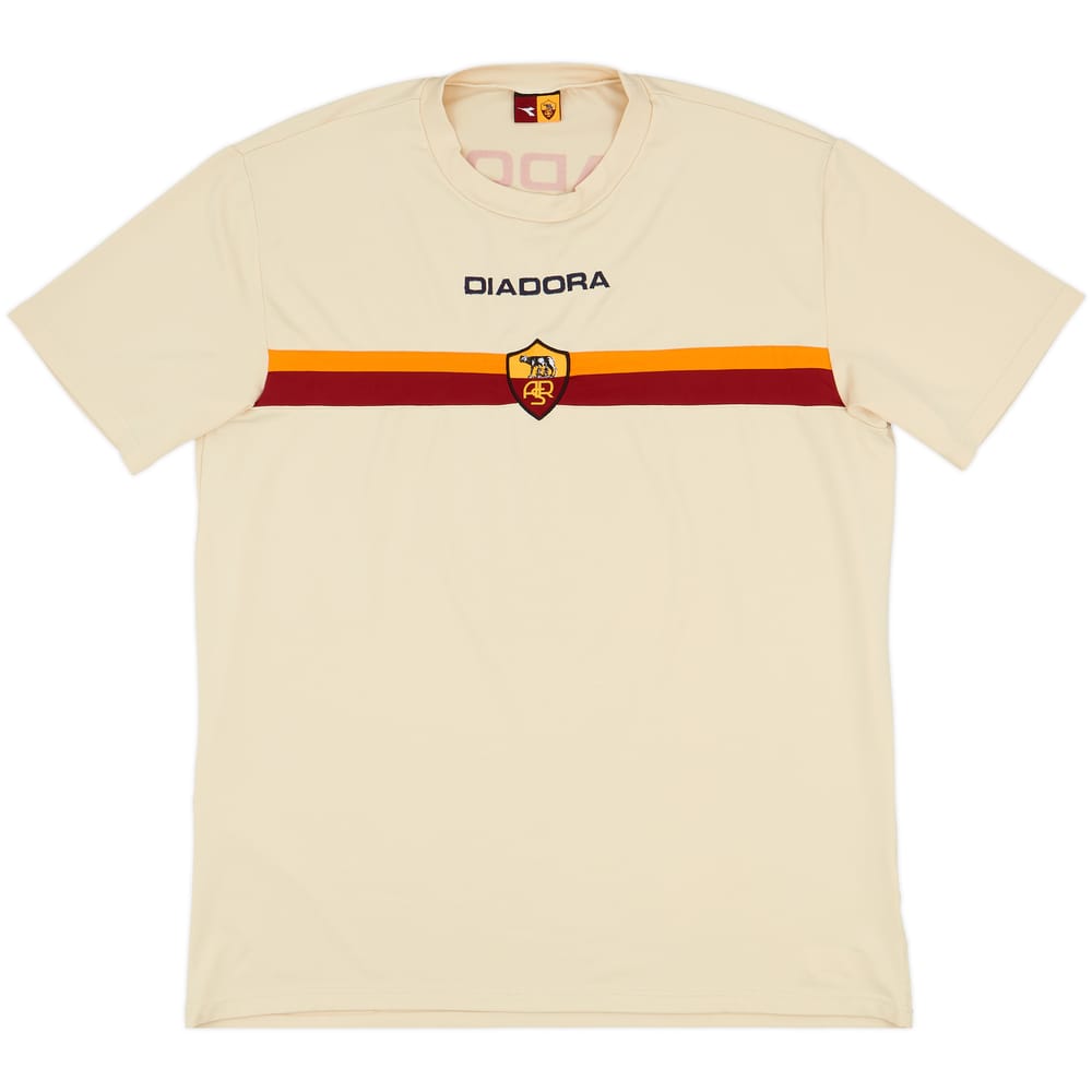 2005-06 Roma Diadora Training Shirt - 9/10 - (XL)