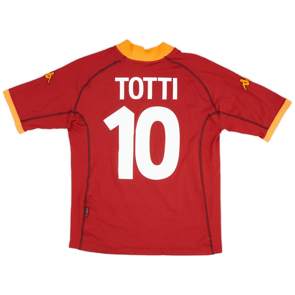 2001-02 Roma Home Shirt Totti #10 - 5/10 - (L)