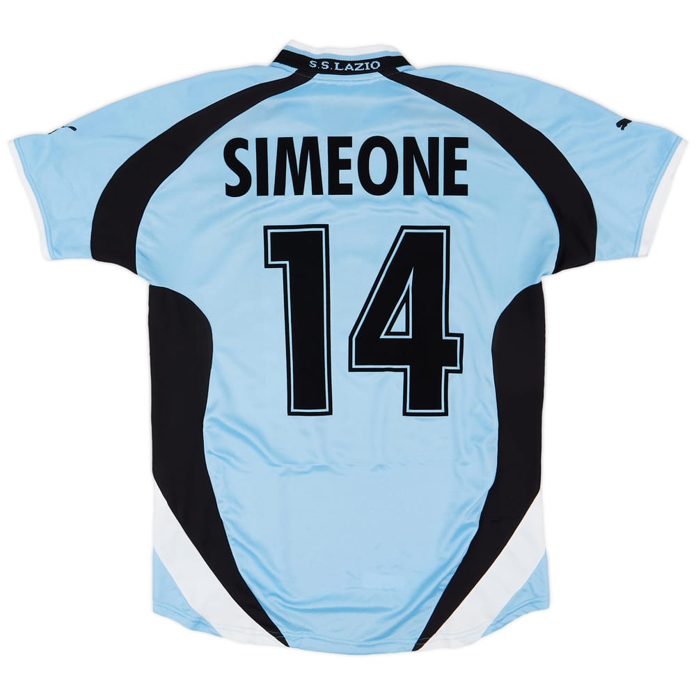 2000-01 Lazio Home Shirt Simeone #14 - 6/10 - (L)