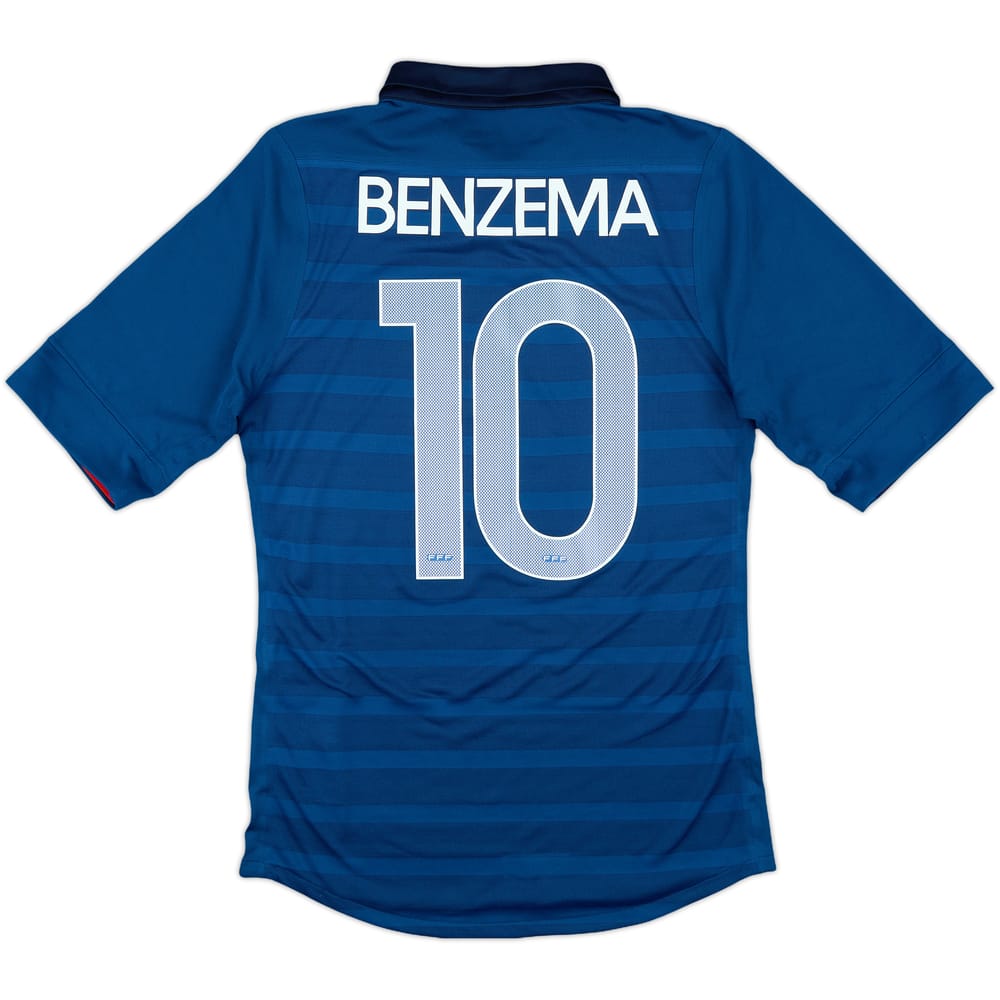2011-12 France Home Shirt Benzema #10 - 8/10 - (S)