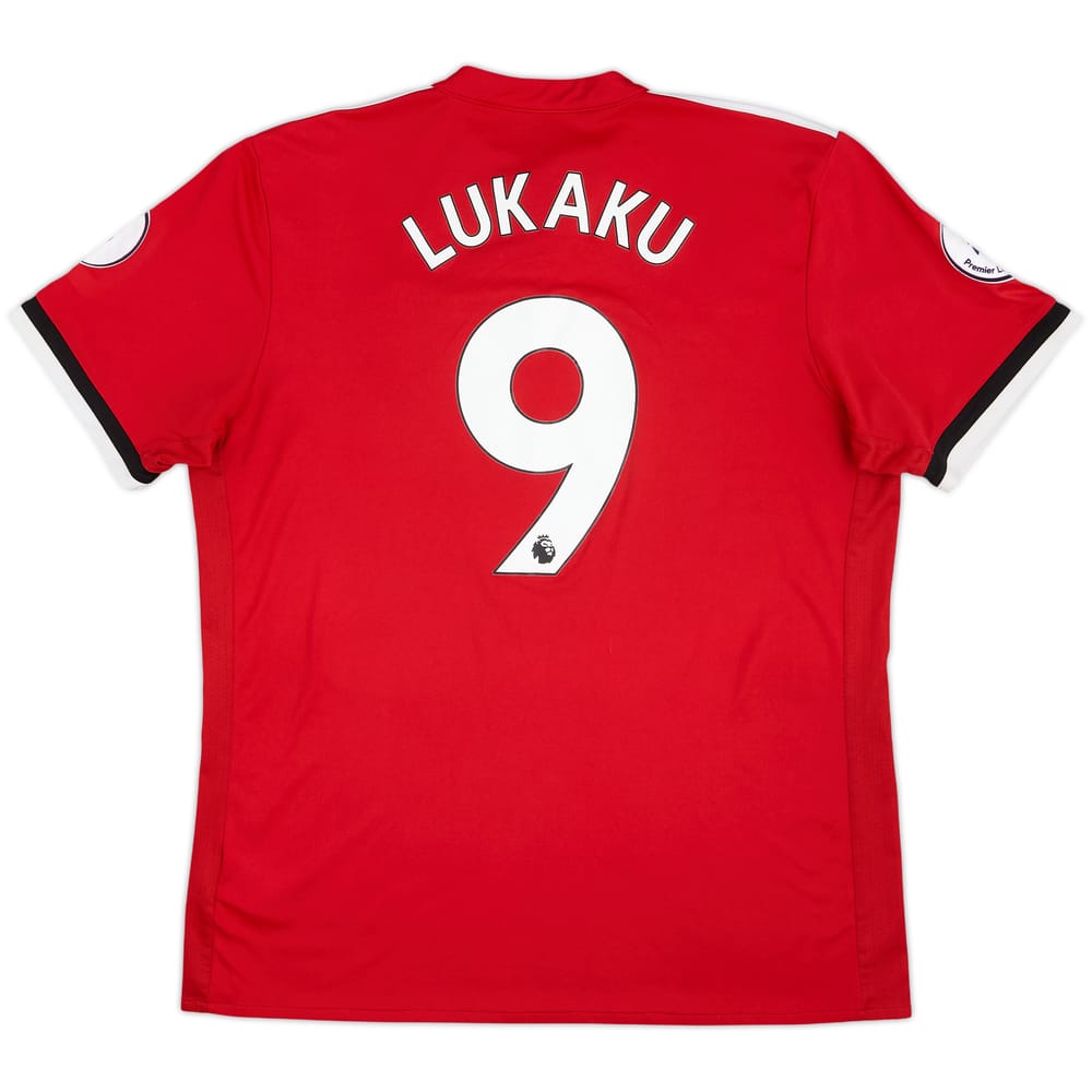 2017-18 Manchester United Home Shirt Lukaku #9 - 6/10 - (XL)