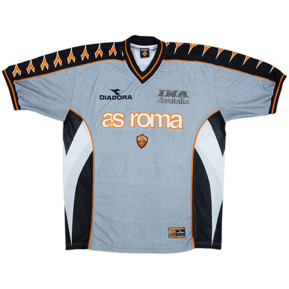 1999-00 Roma Diadora Training Shirt - 7/10 - (XL)