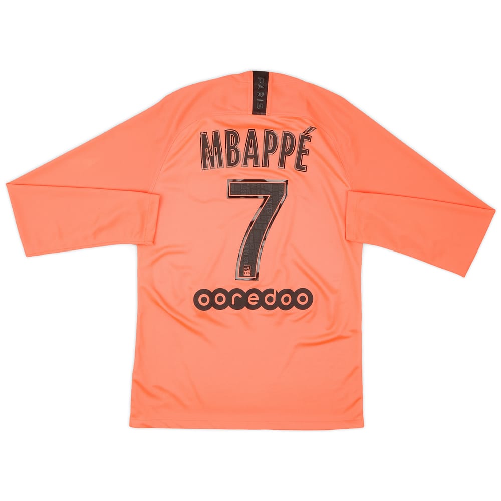 2019-20 Paris Saint-Germain Away L/S Shirt Mbappe #7 - 9/10 - (S)