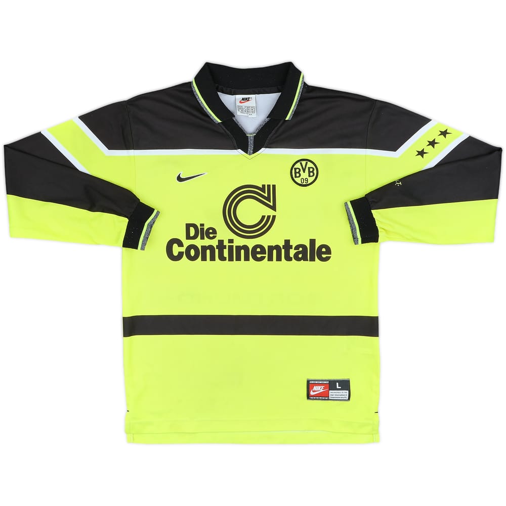 1997-98 Borussia Dortmund Home L/S Shirt - 9/10 - (L.Boys)