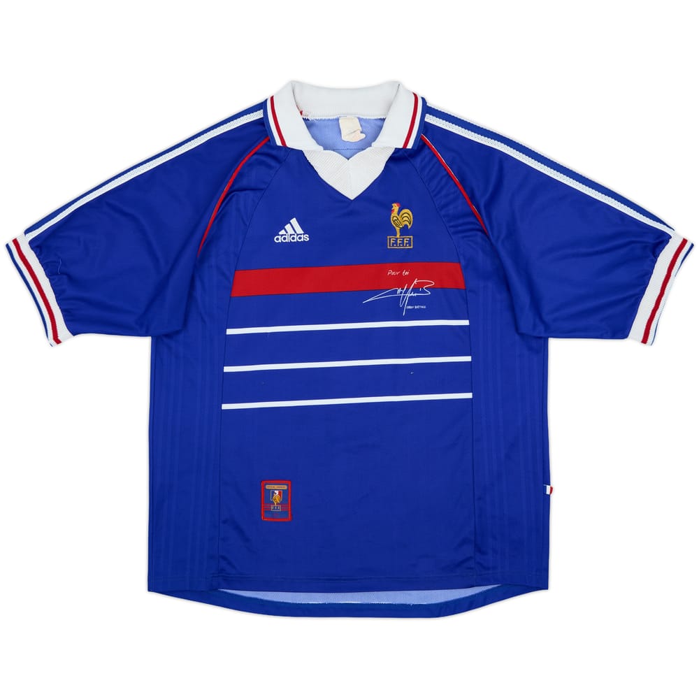 1998-00 France 'Pour Toi Fabien Barthez' Home Shirt - 5/10 - (XL)