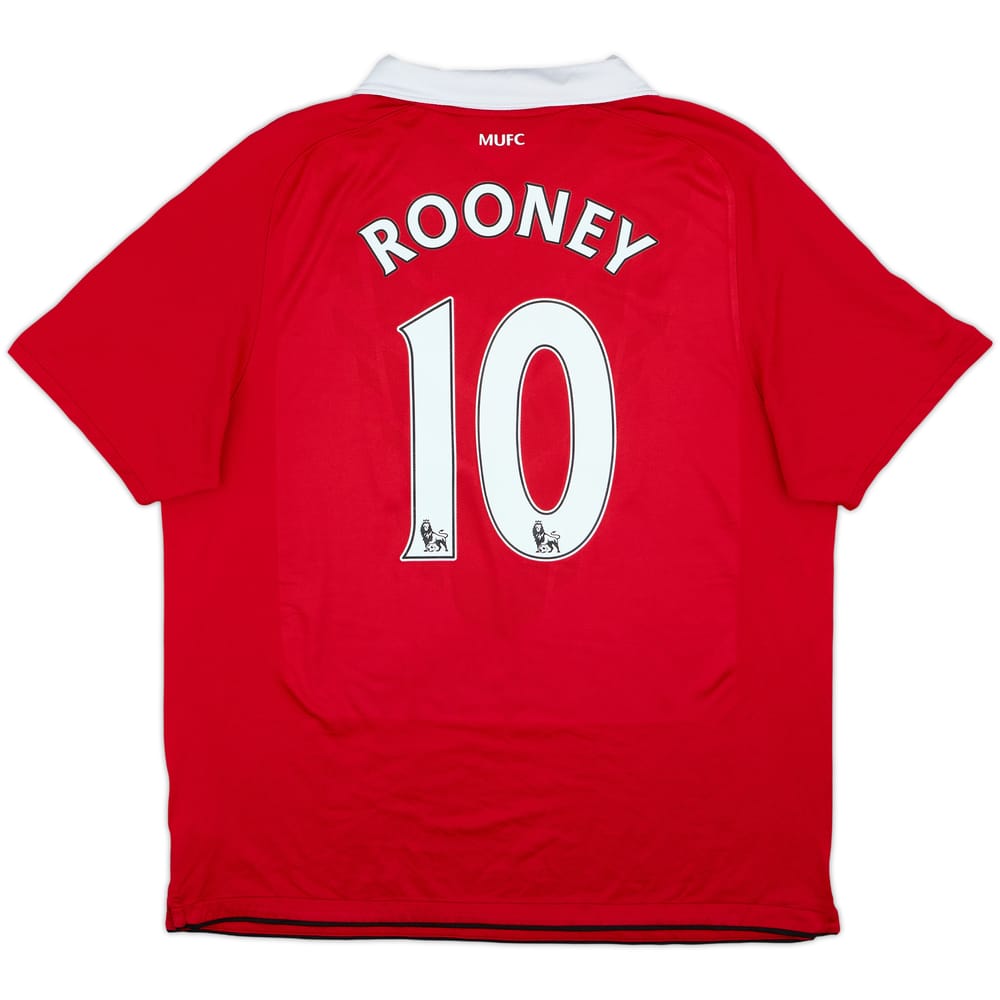2011-12 Manchester United Home Shirt Rooney #10 - 5/10 - (XL)