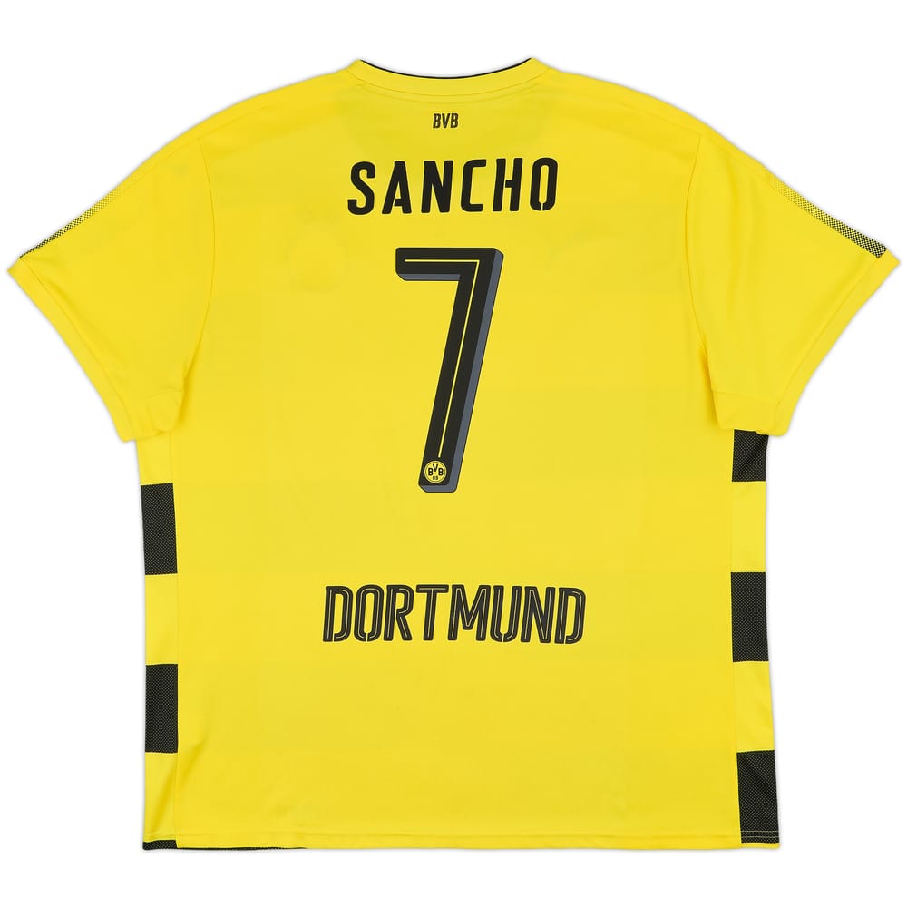 2017-18 Borussia Dortmund Home Shirt Sancho #7 - 8/10 - (3XL)