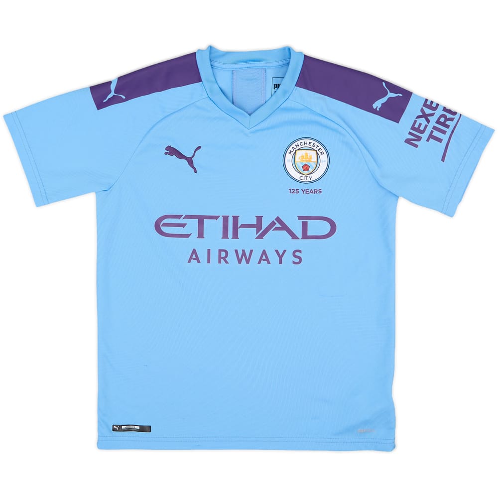2019-20 Manchester City Home Shirt - 9/10 - (L.Boys)
