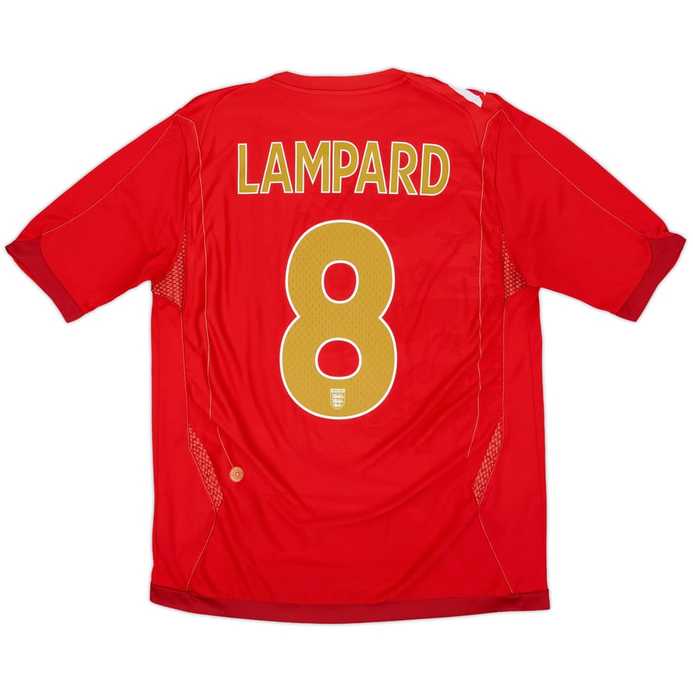 2006-08 England Away Shirt Lampard #8 - 5/10 - (M)