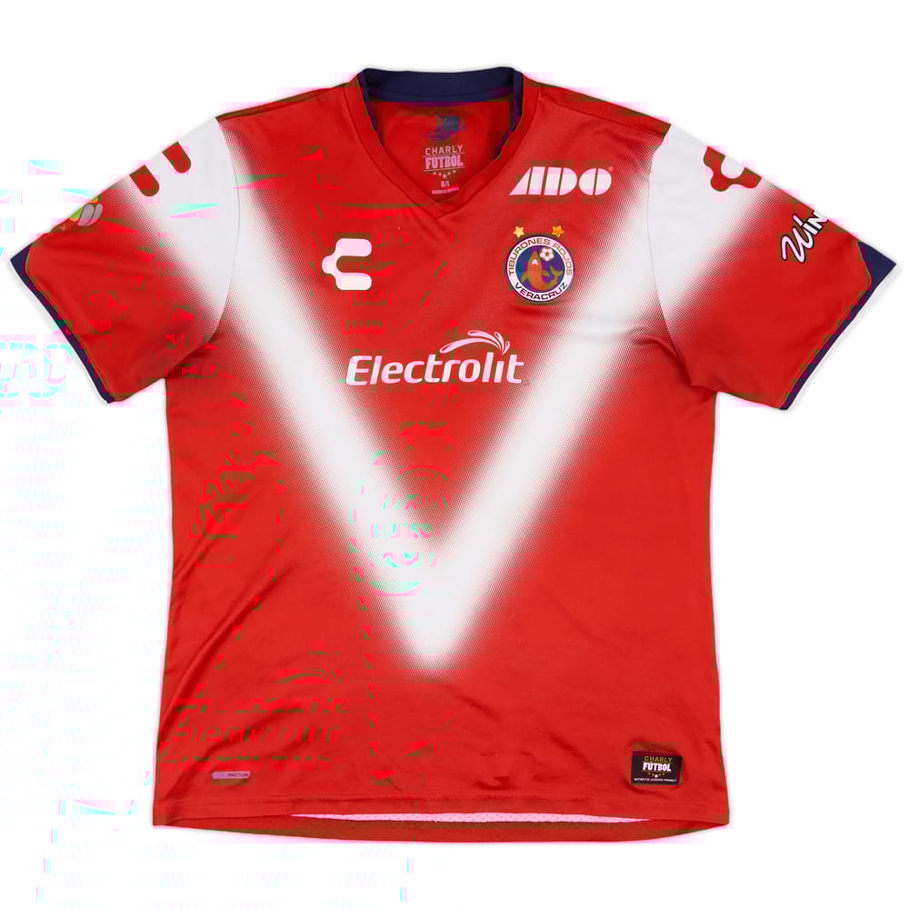 2016-17 Tiburones Rojos Veracruz Home Shirt - 9/10 - (L)