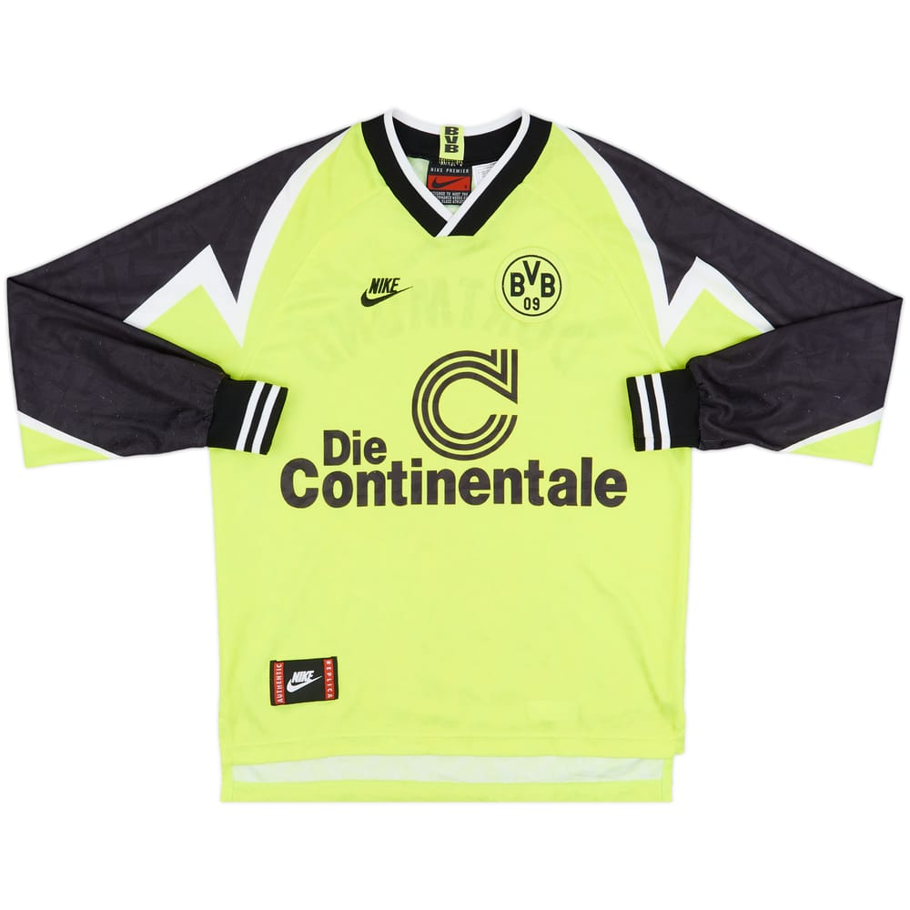 1995-96 Borussia Dortmund Home L/S Shirt - 8/10 - (S)