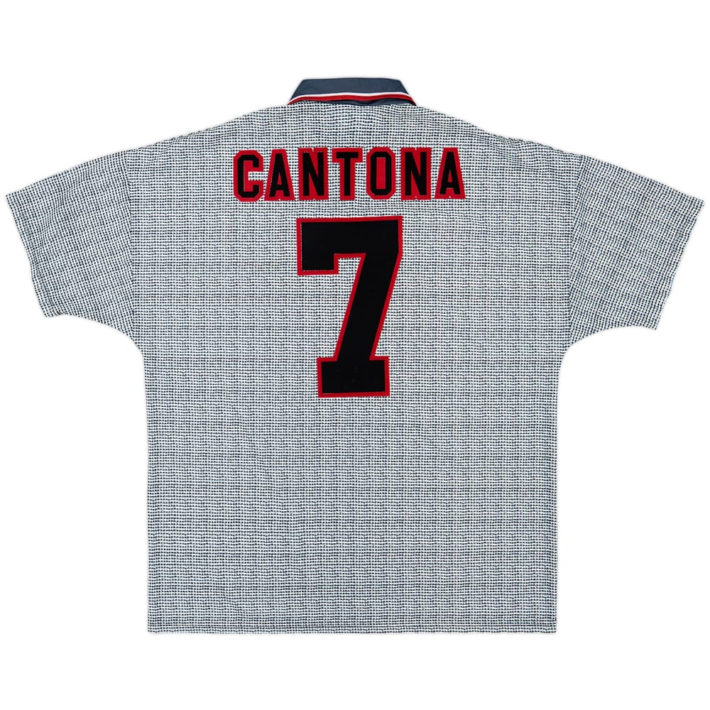 1995-96 Manchester United Away Shirt Cantona #7 - 8/10 - (XL)