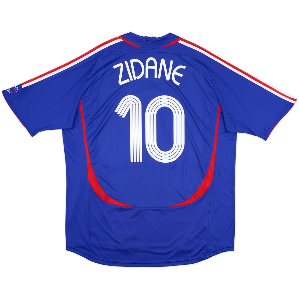 2006-07 France Home Shirt Zidane #10 - 8/10 - (S)