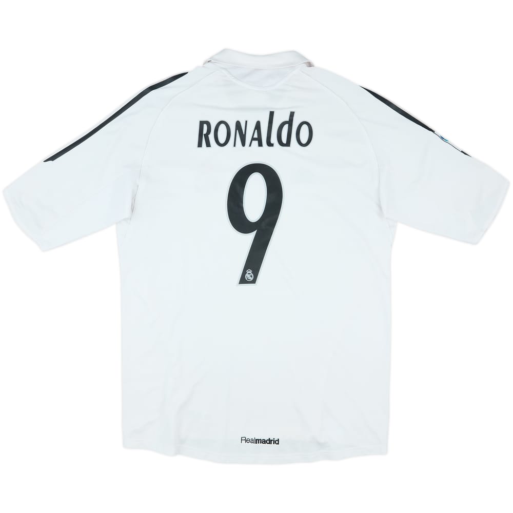 2005-06 Real Madrid Home Shirt Ronaldo #9 - 7/10 - (L)