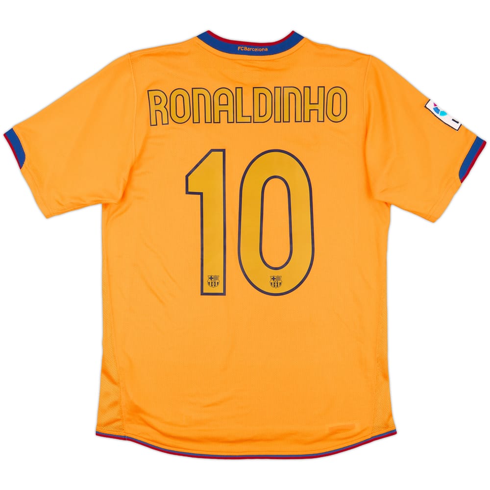 2006-08 Barcelona Away Shirt Ronaldinho #10 - 9/10 - (S)