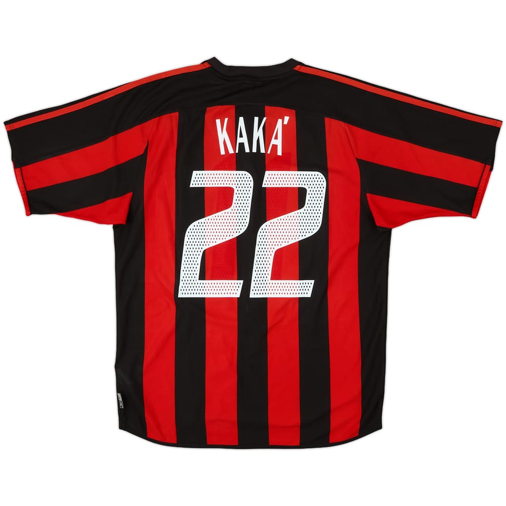 2003-04 AC Milan Home Shirt Kaka #22 - 6/10 - (M)