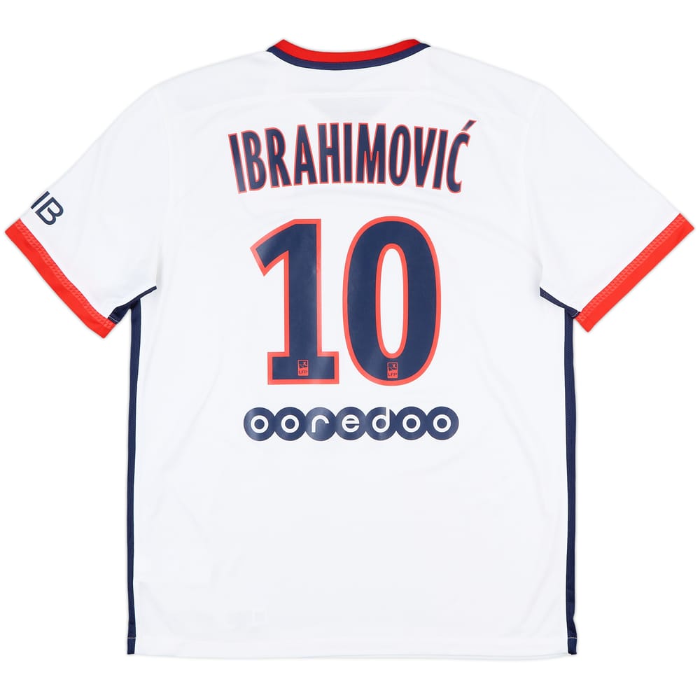 2015-16 Paris Saint-Germain Away Shirt Ibrahimovic #10 - 9/10 - (L)