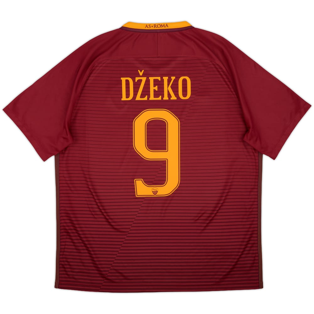2016-17 Roma Home Shirt Dzeko #9 - 10/10 - (XL)