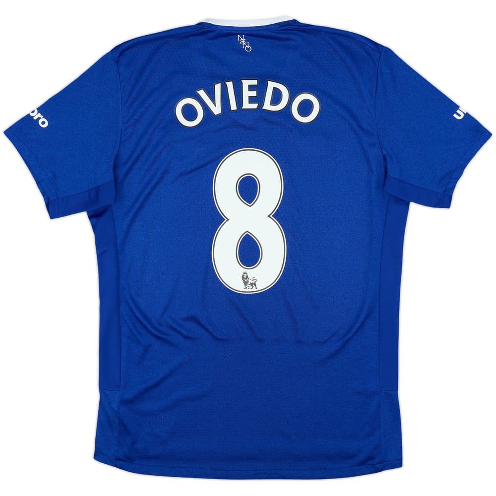 2015-16 Everton Home Shirt Oviedo #8 - 8/10 - (M)