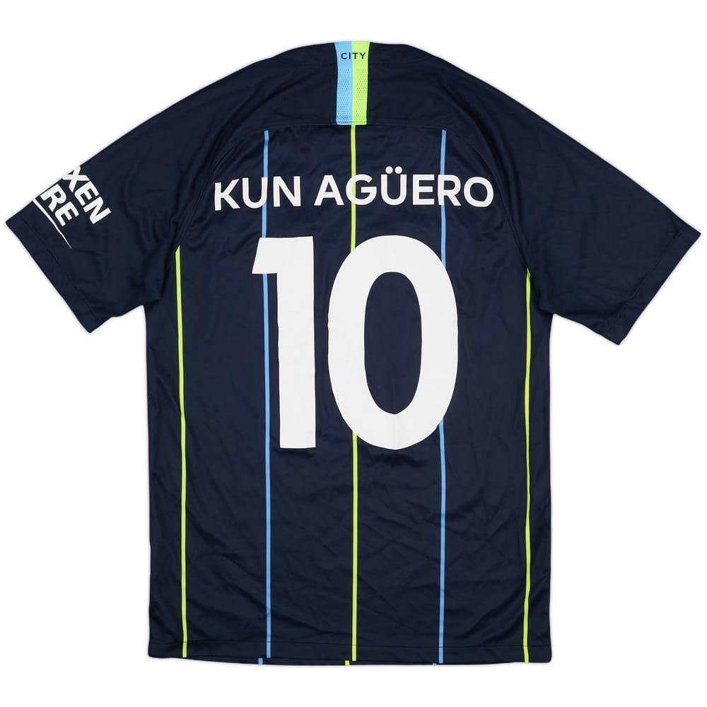 2018-19 Manchester City Away Shirt Kun Aguero #10 - 8/10 - (S)