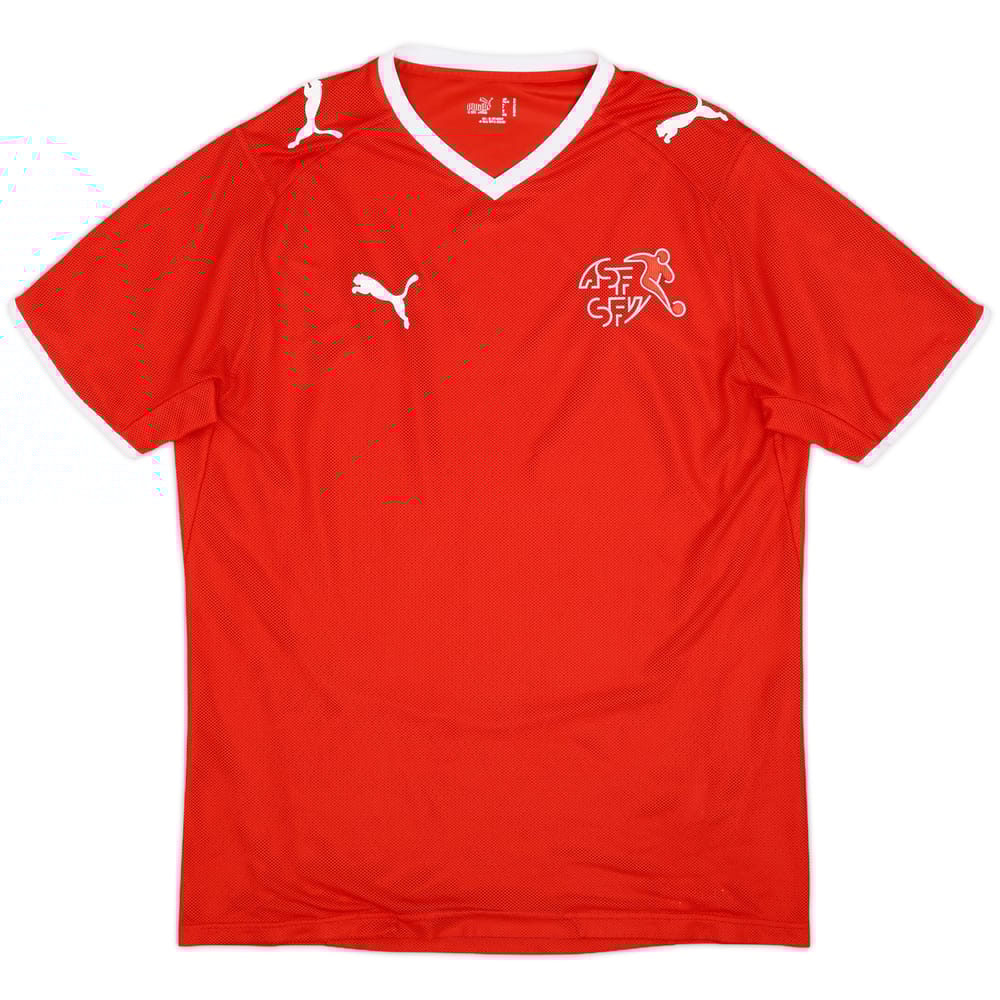 2008-10 Switzerland Signed Home Shirt - 6/10 - (M)
