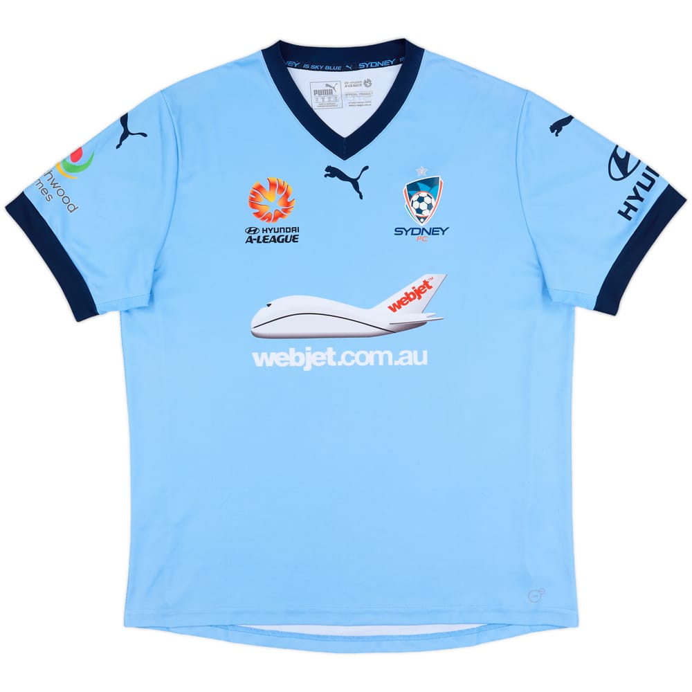 2015-16 Sydney FC Home Shirt - 7/10 - (XL)