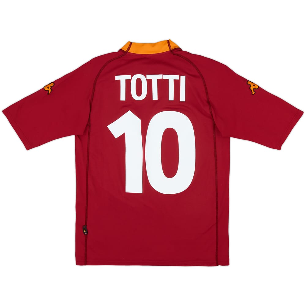 2000-01 Roma Home Shirt Totti #10 - 6/10 - (M)