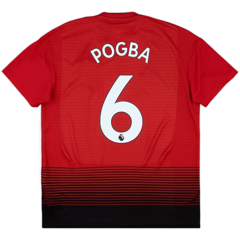 2018-19 Manchester United Home Shirt Pogba #6 - 8/10 - (L)