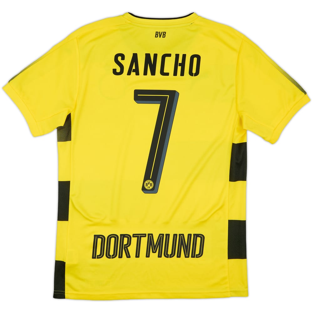 2017-18 Borussia Dortmund Home Shirt Sancho #7 - 8/10 - (S)
