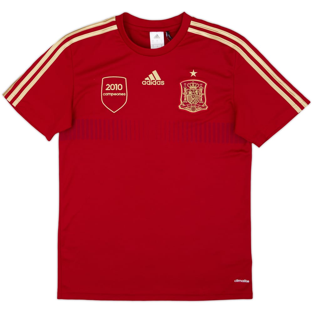 2013-15 Spain Campeones adidas Training Shirt - 10/10 - (S)