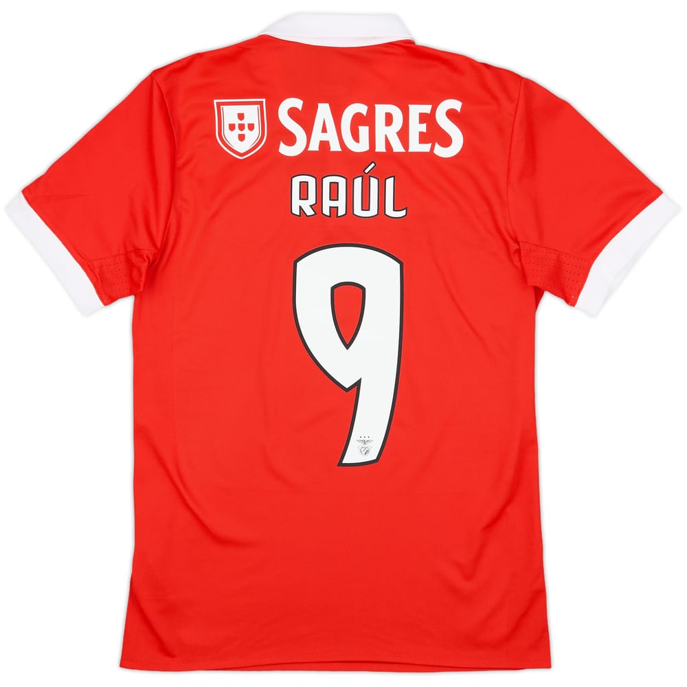 2017-18 Benfica Home Shirt Raul #9 - 10/10 - (S)