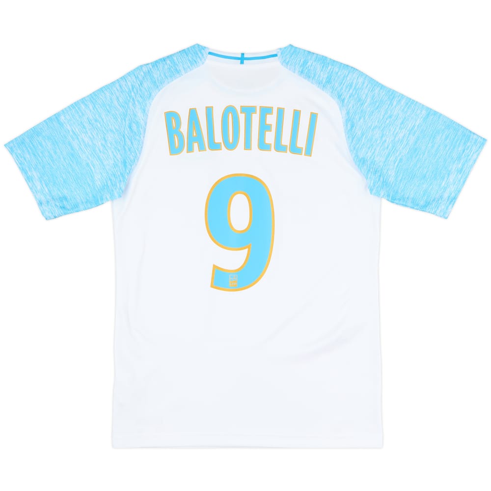 2018-19 Olympique Marseille Home Shirt Balotelli #9 - 10/10 - (S)