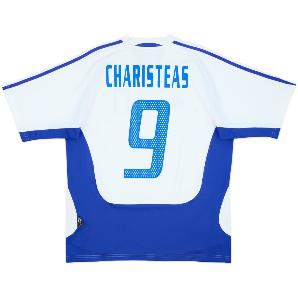 2004-06 Greece Away Shirt Charisteas #9 - 7/10 - (M)
