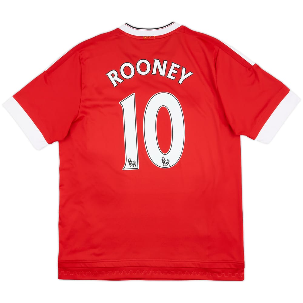 2015-16 Manchester United Home Shirt Rooney #10 - 8/10 - (L)