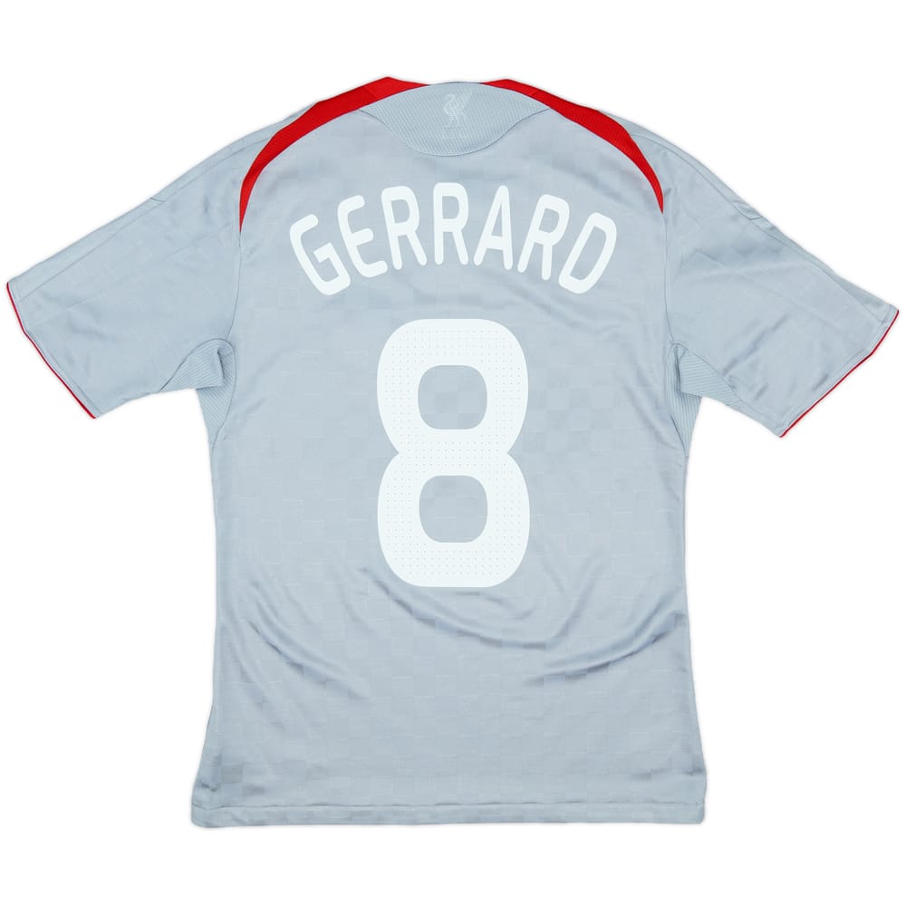2008-09 Liverpool Away Shirt Gerrard #8 - 6/10 - (L.Boys)