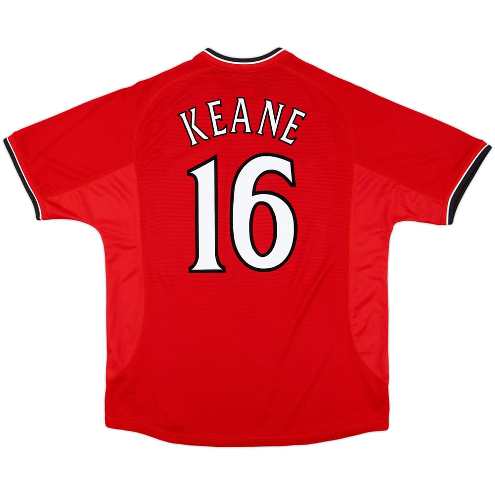 2000-02 Manchester United Home Shirt Keane #16 - 6/10 - (XL)