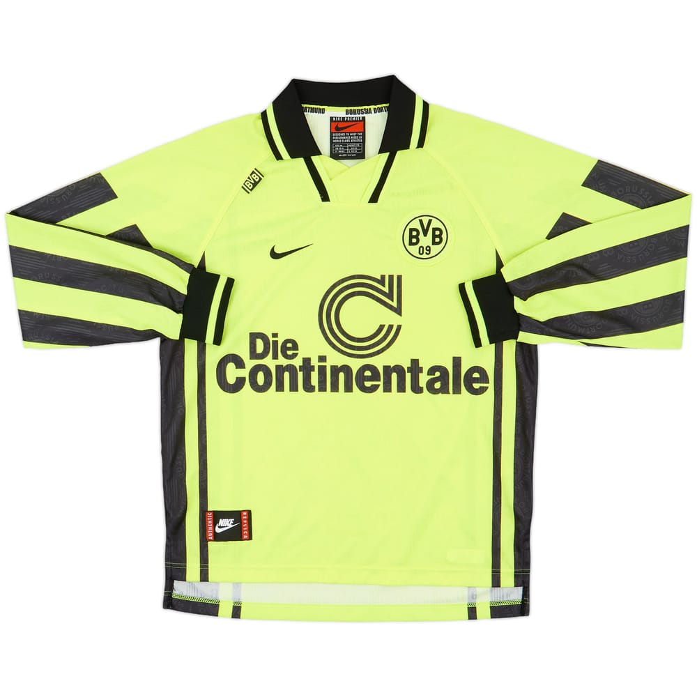 1996-97 Borussia Dortmund Home L/S Shirt - 8/10 - (M)