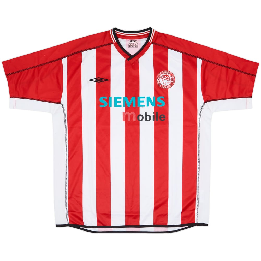 2002-03 Olympiakos Home Shirt - 6/10 - (XL)