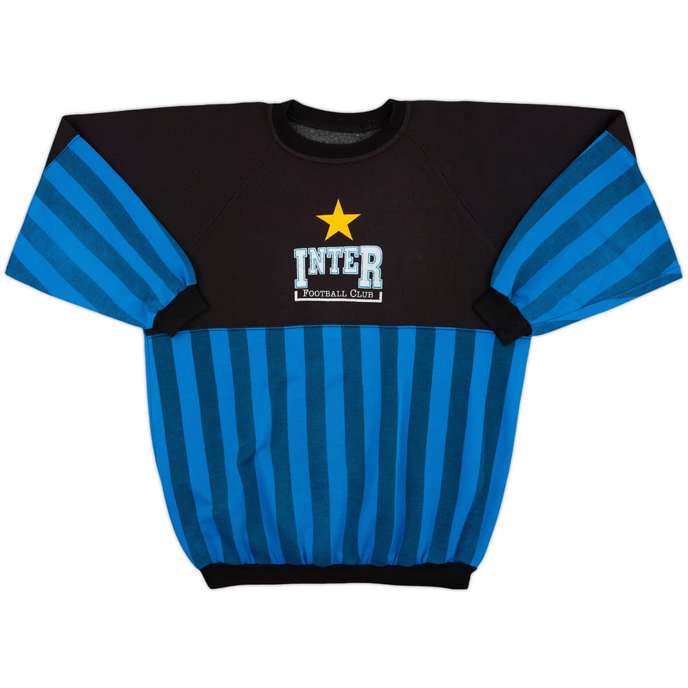 1990-91 Inter Milan Le Felpe Dei Grandi Club Sweat Top - 8/10 - (3XL)