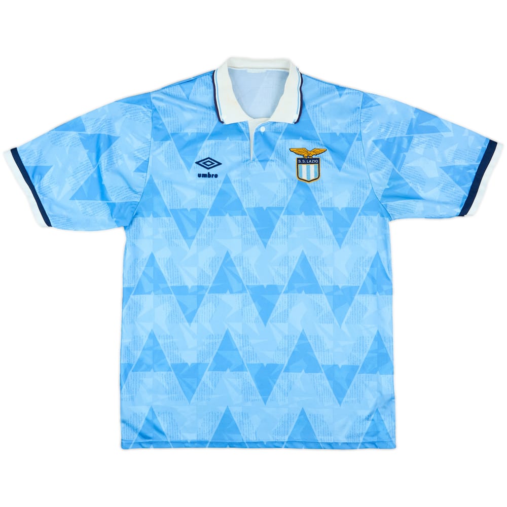1989-91 Lazio Home Shirt - 7/10 - (L)