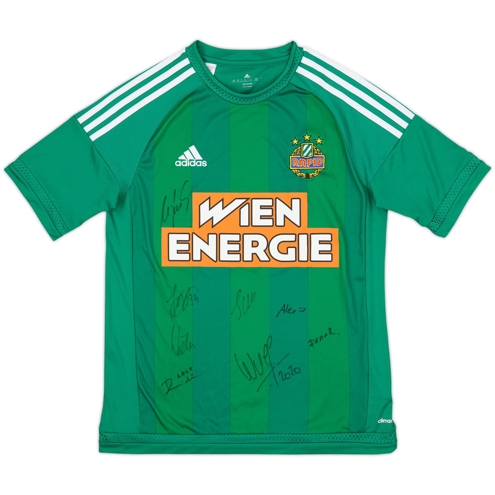 2015-16 Rapid Vienna Signed Home Shirt - 9/10 - (XL.Boys)