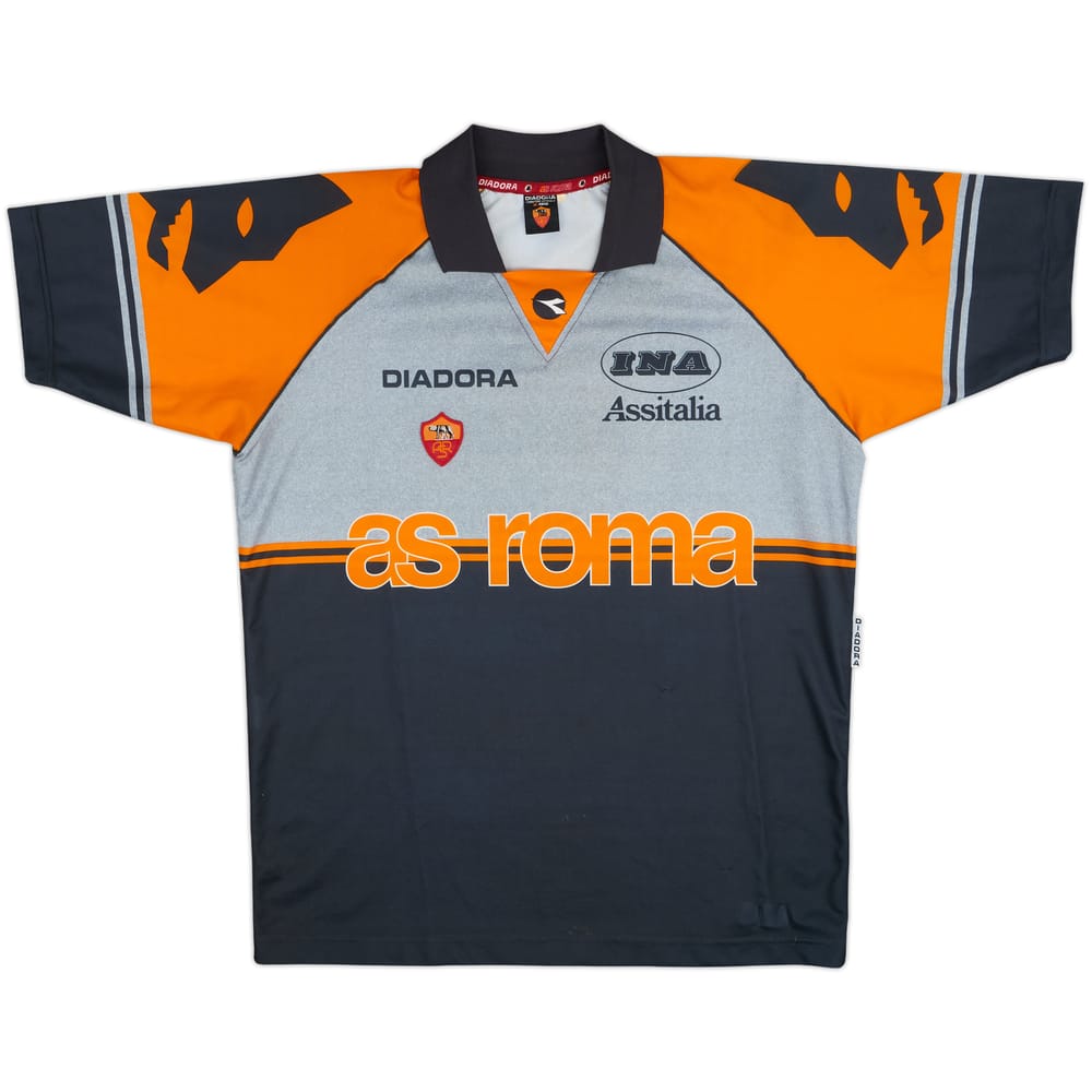 1999-00 Roma Diadora Training Shirt - 8/10 - (XL)