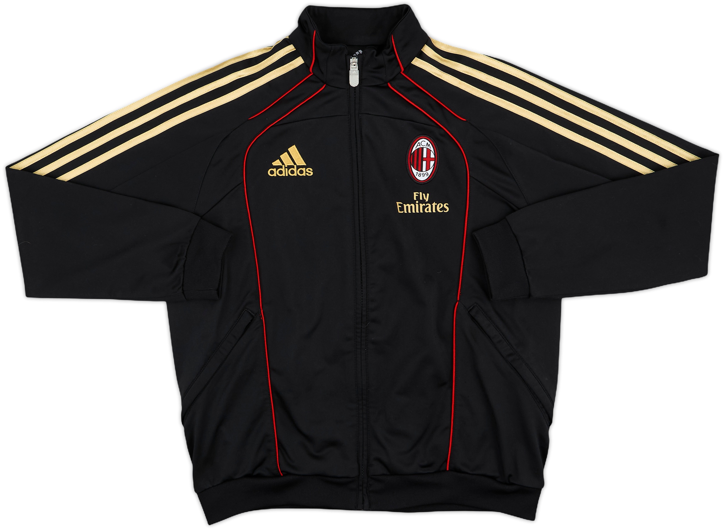 2010-11 AC Milan adidas Track Jacket - 9/10 - (L.Boys)