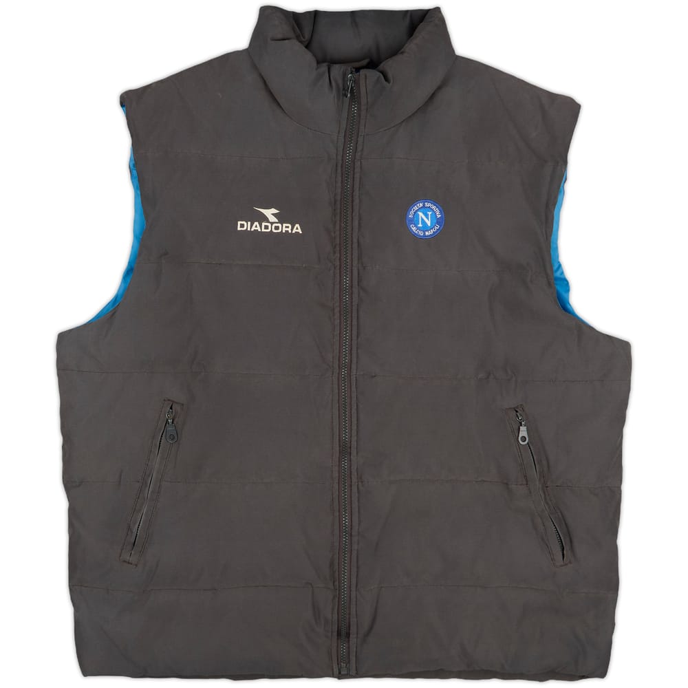 2002-03 Napoli Diadora Padded Gilet - 8/10 - (XL)